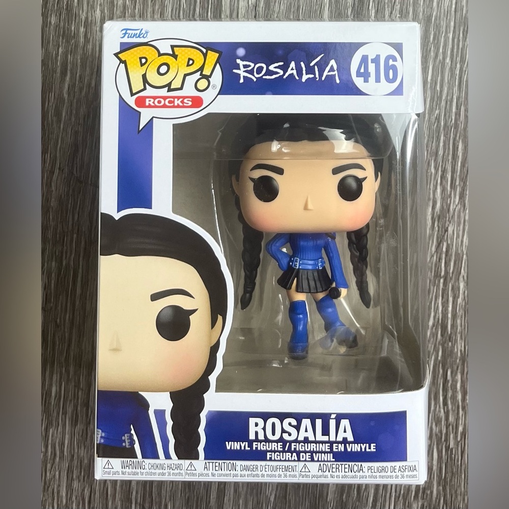 Funko Pop! Rocks Rosalia #416 Motomami Tour Figure in Blue and Black